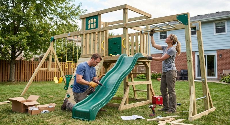 Playground Set Assembly in Overland Park, KS