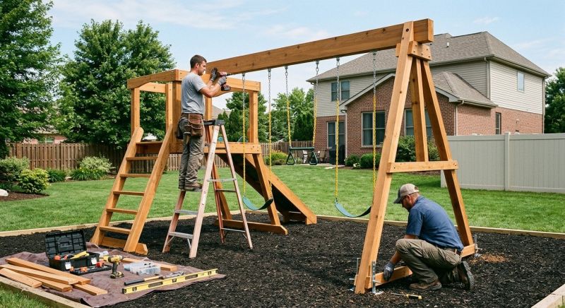 Swing Set Installation in Denver, CO