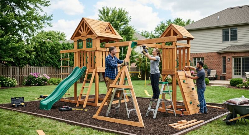 Swing Set Installation in Longmont, CO
