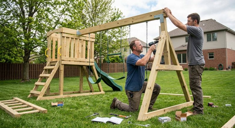 Swing Set Installation in Littleton, CO