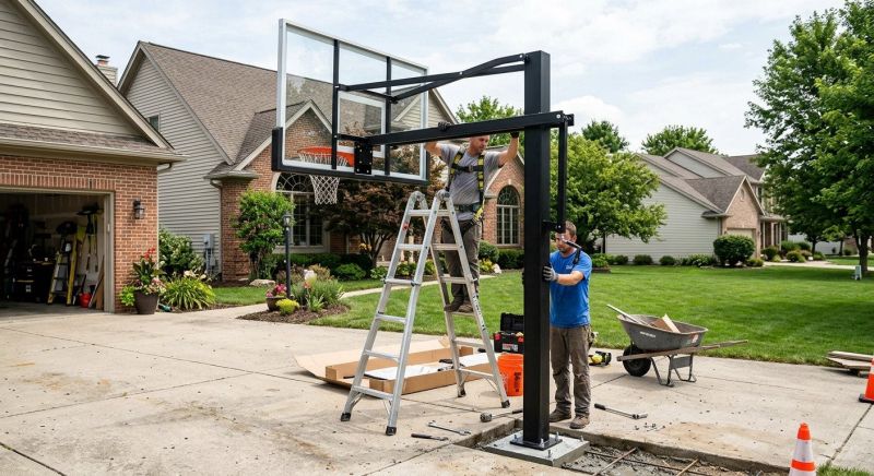 Basketball Goal Installation in Overland Park, KS
