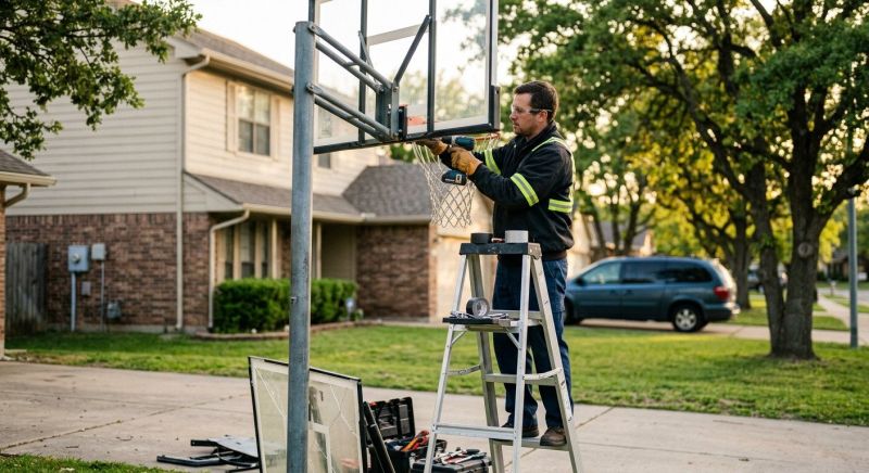 Basketball Hoop Repair in Overland Park, KS