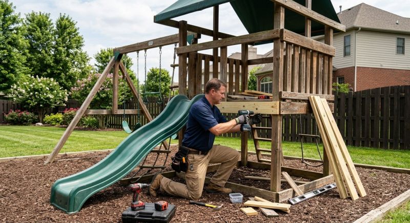 Swing Set Repair in Overland Park, KS